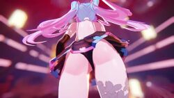 3d animated ass back_view backboob big_ass blue_hair dancing dress indie_virtual_youtuber mp4 multicolored_hair music panties pink_hair silvervale solo solo_focus sound tagme thick_thighs upskirt video virtual_youtuber