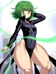 1girls bottom_heavy child_bearing_hips female female_only flat_chest flat_chested flat_n_thick gamjasssak green_eyes green_hair hips one-punch_man pear-shaped_figure pear_shaped pear_shaped_female petite petite_body petite_female small_breasts tatsumaki thick thick_thighs thighs thunder_thighs wide_hips