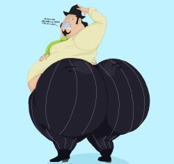 1boy animehikaridesu ass_focus ball_belly bhm big_ass big_belly big_butt capone_bege chub chubby chubby_male huge_ass huge_butt male_only mob_boss one_piece round_belly solo_male ssbhm superchub