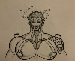 2022 gay oc original_character psbaradungeon traditional_art traditional_media traditional_media_(artwork)