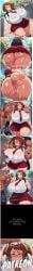 1boy1girl 1girl ai_generated anus_peek bra curvy curvy_figure dark-skinned_male g_string groping massive_breasts my_hero_academia ochako_uraraka outdoors patreon rezrenaissance school_uniform see-through see-through_clothing skindentation skirt sweat sweating sweaty_ass sweaty_body thick_ass thick_legs wide_hips wide_thighs