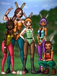 alex_(minecraft) ari_(minecraft) dark-skinned_female efe_(minecraft) kakutkmds makena_(minecraft) minecraft noor_(minecraft) tagme