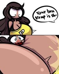 big_breasts breast_expansion breasts cleavage female huge_breasts puffster3 tagme thick_thighs wide_hips