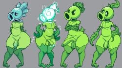 4boys anthro anthrofied ass breasts electric_peashooter_(pvz) electronic_arts femboy flora_fauna gay male peashooter_(pvz) plant plant_humanoid plantie plants_vs._zombies plants_vs_zombies popcap_games repeater_(pvz) snow_pea_(pvz) tagme tagme_(artist) thick_thighs video_game_character video_games