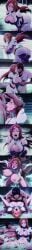ahe_gao ahegao_face ass_focus bleach bleach:_the_thousand-year_blood_war bouncing_breasts breasts_out_of_clothes cheating creampie cuckolding dark-skinned_male eyes_rolling_back huge_ass huge_breasts inoue_orihime missionary_position neckline oral_sex orange_hair pleasure_face sado_yasutora satisfied_look satisfied_smile semen_in_mouth sex_from_behind surprised_expression tbaanime white_dress yasutora_sado
