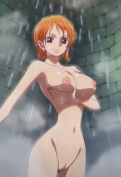 1girls ai_generated arm_tattoo ass bare_shoulders bath bathing bathroom belly_button big_ass big_breasts big_butt blue_tattoo breasts canonical_scene completely_naked completely_nude eyebrows eyelashes female female_focus female_only fit fit_female highres large_breasts light-skinned_female light_skin naked nami_(one_piece) nipples nude nude_female one_piece orange-haired_female orange_hair pre-timeskip pussy shiny shiny_skin short-haired_female short_hair shower shower_room showering sira_ai slim_waist solo_female sweat tattoo tattoo_on_arm tattooed_arm teenage_female teenage_girl teenager thick_thighs thriller_bark vagina wall washing water wet wet_body wet_hair what_if wide_hips young younger_female
