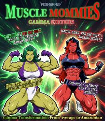 2girls betty_ross big_ass big_breasts big_thighs breasts curvaceous curvy curvy_figure digital_media_(artwork) female giantess green-skinned_female green_body green_hair green_skin hips hourglass_figure huge_ass huge_breasts huge_thighs hulk_(series) jennifer_walters large_ass large_breasts large_female large_thighs legs macro macro_female marvel marvel_comics mature mature_female mini_giantess pixiqueenie red-skinned_female red_body red_she-hulk red_skin she-hulk slim_waist tall tall_female thick thick_hips thick_legs thick_thighs thighs voluptuous waist wide_hips wide_thighs