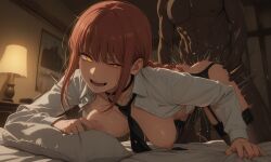 ai_generated chainsaw_man doggy_style from_behind garter_belt makima_(chainsaw_man) sex