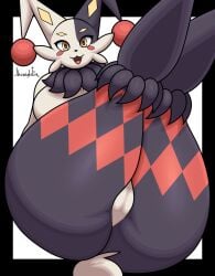 big_ass big_breasts breasts bubble_butt cleavage female furry huge_ass huge_breasts jhenightfox tagme thick_thighs wide_hips
