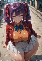 ai_generated amasawa_ichika ass_bigger_than_head big_ass big_breasts big_butt charlychad007 classroom_of_the_elite curvaceous curvy curvy_figure hourglass_figure large_ass massive_ass thick thick_ass thick_hips thick_legs thick_thighs thighs voluptuous voluptuous_female wide_hips