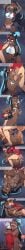 barefoot beanie blue_eyes blue_hair blush blush_lines blushing brown_hair comic crying crying_female crying_rape_victim crying_while_penetrated crying_with_eyes_open dark_blue_hair defeat defeat_rape defeated defeated_female defeated_heroine dialogue dominant dominant_male faceless_male feet forced forced_sex grey_hat grunting grunts helpless helpless_female helpless_heroine itzcoatl nessa_(pokemon) no_pants nonconsensual onamonapia orange_hair_ornament pokemon pokemon_ss rape raped raped_by_enemy raped_female raped_girl red_sweater size_difference sound_effects victor_(pokemon)