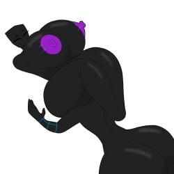 1boy 1girls big_ass big_breasts big_butt black_body black_skin blocky_head breasts closed_eyes closed_legs enderlady_(hbtheender) hb_(hb_the_ender) original purple_eyes purple_nipples stemingbunbun tagme thick_thighs wide_hips
