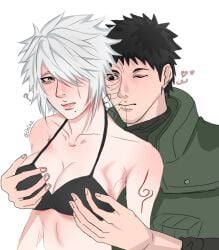 1boy 1boy1girl 1girls ? anbu_tattoo arm_tattoo artist_request beauty_mark bikini bikini_top black_bikini black_bikini_top black_bra black_eyes black_hair black_sweater black_underwear blush bra cleavage clothed clothed_sex clothing cute duo duo_focus female female_focus fondling fondling_breast from_behind from_behind_position front_view gender_transformation genderswap genderswap_(mtf) green_jacket grope groping groping_breasts groping_from_behind hair_over_one_eye hatake_kakashi heart heart_symbol hi_res high_resolution highres inner_sideboob jacket kakashi_hatake light-skinned_female light-skinned_male light_skin lips lipstick love_heart makeup male male/female medium_hair naruto naruto:_road_to_ninja naruto_(classic) naruto_(series) naruto_shippuden nose_blush one_eye_closed pale-skinned_female pale-skinned_male pale_skin perky_breasts pink_lips pink_lipstick red_eyes romantic romantic_ambiance romantic_couple rule_63 scar scar_across_eye scar_on_face scars sex sharingan shonen_jump shoulder_length_hair shounen_jump shueisha sideboob small_breasts spiky_hair standing straight sweater tattoo tomboy turtleneck turtleneck_sweater uchiha_obito underwear very_high_resolution weekly_shonen_jump weekly_shounen_jump white_background white_hair wholesome