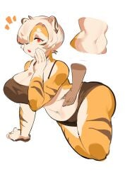 big_ass big_breasts breasts bubble_butt chubby cleavage feline female furry huge_ass huge_breasts mx99926 tagme thick_thighs tiger tiger_girl wide_hips