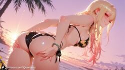 1girls ai_generated ass big_ass big_breasts bikini blonde-haired_female blush breasts closed_mouth cute cute_face duo female female_focus kitagawa_marin large_breasts light-skinned_female light-skinned_male male marin_kitagawa multicolored_hair my_dress_up_darling nipples pink_eyes pussy sexy sexy_pose sono_bisque_doll_wa_koi_wo_suru standing yellow_hair