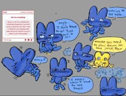 algebralien battle_for_dream_island battle_for_dream_island_again bfb bfdi bfdia four_(bfb) object_shows pee peeing_on_floor tentacle_penis the_power_of_two tpot urine x_(bfb)