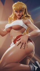 1girls 3d ass breasts female female_focus female_only hi_res large_ass large_breasts light-skinned_female light_skin magik_(illyana_rasputin) magik_(marvel_rivals) marvel marvel_comics marvel_rivals renanvp solo thick_thighs thighs wide_hips
