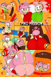 1boy 2girls after_anal amy_rose big_ass bimbo blowjob bubble_butt classic_amy_rose cock_worship dark-skinned_male deepthroat french_kiss furry huge_ass huge_breasts human human_on_anthro interspecies kiss kissing multiple_girls ota_(artist) paizuri sega selfcest semen_in_anus sonic_(series) time_paradox tongue_kiss tongue_out v wide_hips