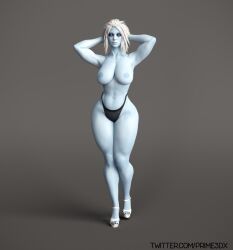 1girls 3d ass awoken big_ass big_breasts big_butt bimbo black_panties blue_eyes blue_skin breasts bungie curvy destiny_(game) destiny_2 glowing_eyes heels hi_res hourglass_figure large_breasts mara_sov nipples panties prime3dx short_hair thick thick_thighs thighs thong voluptuous white_hair