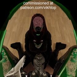 blender canine_penis collar cum cum_filled cum_filled_suit geth huge_cock mass_effect pov quarian vikhlop watermark