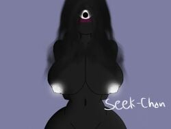 1female 1girl 1girls 1woman alternate_breast_size areolae arms_behind_back belly_button big_areola big_breasts bigger_than_her_head black_body black_eyes blank_background blush blushing blushing_at_viewer breasts bumpy_areola chest curvaceous curves curvy curvy_body curvy_female curvy_figure curvy_hair curvy_hips curvy_thighs doors_(roblox) erect_nipples fem_seek female female_focus female_only glowing_nipples hips huge_areolae huge_breasts large_breasts long_hair looking_at_viewer navel nipples no_bra no_clothes no_clothing no_panties no_underwear one_eye roblox roblox_game seek_(doors) self_upload shy shy_expression sketchbook7 solo solo_female solo_focus thick_thighs voluptuous voluptuous_female wavy_hair white_nipples