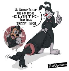 aged_up animaniacs anthro balls big_balls big_penis black_body black_fur bodily_fluids canid canine canis clothing cock_vore dialogue digital_media_(artwork) disney domestic_dog duo erection feet foreskin fur genital_fluids genitals glans gloves goof_troop hair handwear hi_res huge_balls huge_cock hyper hyper_balls hyper_genitalia hyper_penis inkblot male male/male mammal max_goof nipples nude partially_retracted_foreskin penile penis radopossum simple_background smile text tongue vore warner_brothers watermark what yakko_warner