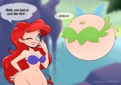 ariel belly_expansion belly_inflation big_belly big_breasts blonde_hair body_inflation bottomless breast_expansion breast_inflation crossover disney disney_princess expansion fairy fairy_wings female female_only full_body_inflation hourglass_figure huge_belly huge_breasts hyper hyper_belly hyper_breasts hyperflannel inflation massive_belly massive_breasts peter_pan_(disney) red_hair seashell_bikini seashell_bikini_top seashell_bra shell_bikini shell_bra spherical_inflation sunken_head sunken_limbs the_little_mermaid tinker_bell