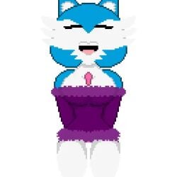 animated blue_body blue_hair blue_skin breasts cat_ears curvy curvy_body curvy_figure dress fan_character game_freak gardevoir gardiehayden generation_3_pokemon happy haydendjredskin hourglass_figure humanoid jumping loop looping_animation meme nintendo no_sound oc open_mouth original_character panties pink_panties pokémon pokémon_(species) pokemon pokemon_(species) pokemon_oc pokemon_rse shiny_gardevoir shiny_pokémon shiny_pokemon short_playtime streamer tagme thick_thighs twitch twitch.tv twitch_streamer video white_body white_skin