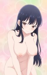 big_breasts boku_no_kokoro_no_yabai_yatsu keihh looking_at_viewer nude pose smile smiling solo yamada_anna