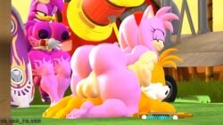 2futas 3d amy_rose animated athletic_futanari barefoot big_ass big_breasts big_penis feet femboy futa_is_bigger futa_on_femboy futa_on_male futanari huge_balls huge_breasts huge_cock muscular_futanari plane plumenjoyerse prone_bone silvertilver smug soles sonic_(series) sonic_the_hedgehog_(series) sound sound_edit tagme tails tails_the_fox toes video wave_the_swallow