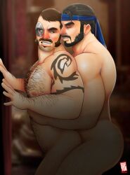 2boys abs anal anal_sex anus_hair arm_hair asian ass_hair australian bandana bara beard biceps cybernetic_eye daddy dilf doctor_anfelo facial_hair gay gay_sex hairy hairy_arms hairy_chest head_band hi_res highres kano_(mortal_kombat) male male/male male_focus male_only male_pubic_hair mortal_kombat mortal_kombat_11 moustache muscular muscular_male ninja nipples nude penetration sex sub-zero