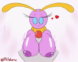 animated antennae blue_eyes eyelashes gif heart loop looping_animation lune_(philahorns) male_pov moth paizuri philahorns pink_body pov pov_eye_contact tagme