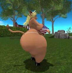 animated big_ass big_breasts breasts bubble_butt ferialexonar huge_ass no_sound tagme thick_thighs video wide_hips