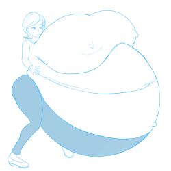 1girls big_ass big_breasts breasts_bigger_than_head helen_parr huge_breasts hyper hyper_belly hyper_breasts hyper_pregnancy monochrome pregnant short_hair spooky-gh0st tagme the_incredibles thick_thighs