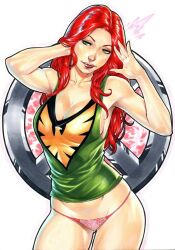 crop_top jean_grey marvel marvel_comics marvel_girl panties phoenix_(x-men) underwear x-men