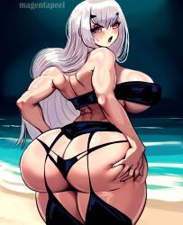 1girls ass big_ass big_breasts big_breasts breasts breasts chubby chubby_female drawing fanart huge_ass huge_breasts large_ass large_breasts lingerie magentapeel melusine_(fate) milf muscle muscles muscular muscular_female plump voluptuous white_hair