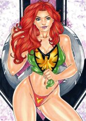 crop_top jean_grey marvel marvel_comics marvel_girl panties phoenix_(x-men) underwear x-men