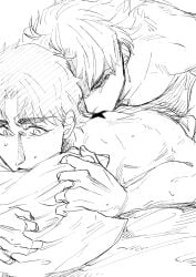 2boys anal_sex dio_brando gay joestar_birthmark jojo's_bizarre_adventure jonathan_joestar male male_on_bottom male_on_male male_only male_penetrating_male penetration phantom_blood tomachi_(artist) yaoi