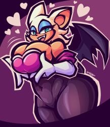 rouge the bat from sega by gemrazzled