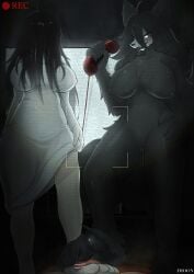 1boy 2girls 4_toes 5_toes absurd_res anthro barefoot big_breasts black_body black_fur black_hair breasts claws clothed_female clothed_female_nude_male crossover ears feet female foot_fetish foot_focus foot_on_penis foot_play footjob furry genitals ghost group hi_res human interspecies long_hair mal0 male male/female male_pov malo mammal nails naked naked_female nipples nude nude_female pawpads paws penis plantigrade pussy sadako_yamamura scp-1471 scp-1471-a scp_foundation sex soles spirit the_ring toes trio undead unseen_female_face vulva wolf wolf_girl yimoon640