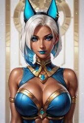 1girls ai_generated animated animated ass beach bikini bikini_bottom bikini_top blue_eyes blue_lipstick civitai curvy curvy_ass curvy_body curvy_female curvy_figure curvy_hips curvy_thighs dandon_fuga_style dark-skinned_female dark_skin desert egyptian egyptian_clothes egyptian_female egyptian_mythology female female_focus female_only kirillai lipstick makeup neema_(dandon_fuga) original original_character original_characters solo solo_female solo_focus tagme thick thick_ass thick_hips thick_legs thick_thighs toned toned_body toned_female white_hair