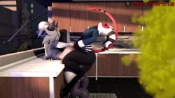 1boy1girl 3d ass balls bent_over bent_over_counter big_ass big_butt bubble_butt canine clothes cocky_smile demon fart fart_cloud fart_fetish farting farting_during_sex farting_while_penetrating female femboy femboy_on_female from_behind fully_clothed furry glock22_(artist) grabbing grabbing_from_behind green_fart green_fart_cloud helluva_boss hooves horns horns_and_hooves imp looking_back loona_(helluva_boss) male male/female male_dominating_female male_domination male_fart mavsharkie moaning moxxie_(helluva_boss) nonhuman pants penetration penis plapping questionable_consent red_body sex sfm shorter_than_10_seconds sound source_filmmaker straight tagme tail thick_thighs video vivziepop voice_acted wolf