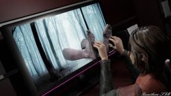 3d barefoot blender clothed clothing ellie_(the_last_of_us) feet foot_fetish foot_focus foot_tickling room runethom-sfm sadako_yamamura soles television the_last_of_us the_ring tickle_fetish tickle_torture tickling tickling_feet tv