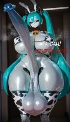 ai_generated alternate_breast_size android animal_ears animal_print bell bikini black_sclera blackballoon breasts colored_sclera cow_ears cow_print cow_print_bikini cowbell erection fake_animal_ears female futanari hatsune_miku headset horns huge_breasts huge_cock huge_testicles hyper hyper_penis intersex joints large_penis looking_at_viewer micro_bikini navel neck_bell penis precum print_bikini rabbit_ears robot robot_girl robot_joints shiny_skin solo swimsuit testicles thick_thighs thighhighs thighs twintails uncensored veins veiny_penis vocaloid wide_hips