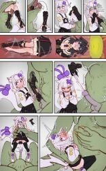 deegen666 female female_prey female_preys filian_(vtuber) fucked_then_eaten implied_digestion lizard_pred lizardman pipkin_pippa rape raped_by_monster shoe_loss shoejob swallowed_whole swallowing unwilling_prey virtual_youtuber vore vtuber_prey
