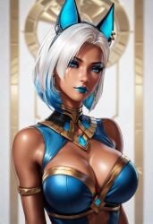 1girls ai_generated ass blue_eyes blue_lipstick civitai curvy curvy_ass curvy_body curvy_female curvy_figure curvy_hips curvy_thighs dandon_fuga_style desert egyptian egyptian_clothes egyptian_female egyptian_mythology female female_focus female_only kirillai lipstick makeup neema_(dandon_fuga) original original_character original_characters solo solo_female solo_focus tagme thick thick_ass thick_hips thick_legs thick_thighs toned toned_body toned_female video white_hair