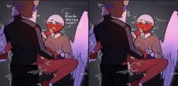 gay gay_domination gay_sex penetration poland_(countryhumans) russia_(countryhumans) russian_text