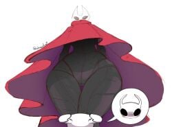 1girls big_ass big_butt black_body black_skin bubble_ass bubble_butt bug bug_girl female hollow_knight hornet_(hollow_knight) jazzelart large_ass large_butt low-angle_view silksong