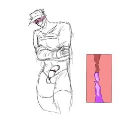 1boy 2026 anal blush clothed clothing cross_section eye_roll genitals human male male/male mammal muscular penetration roblox source_request tagme traditional_media_(artwork) yiyizi