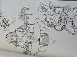 bondage cookie_run cookie_run_kingdom fucking_machine gay gay_male horny_male male overstimulation shadow_milk_cookie sweating sybian sybian_riding